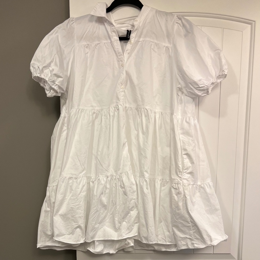 Zara short dress  white NWOT